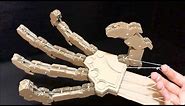 How to make a Mechanical Robot Hand out of Cardboard