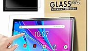 DETUOSI [2-PACK] Screen Protector for ZZB ZB10 10.1 inch Android Tablet, Ultra-Clear/Case-Friendly/Touch Sensitive/Bubble Free/Anti-Scratch Tempered Glass Mica para ZZB ZB10 10 inch Android Tablet