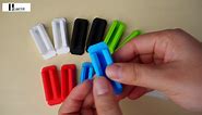 10 Pack Pen Holder Silicone, Adhesive Pen Holder, Single Pen Holder with 10 Extra Adhesive for Office Desk Accessories Teacher Supplies Bulletin Board Clipboards (Multicolour)