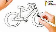 How To Draw A Bicycle Step By Step 🚲 Bike Drawing Easy
