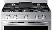 Samsung 6 Cu. Ft. Fingerprint Resistant Stainless Steel Smart Freestanding Gas Range With No-Preheat Air Fry And Convection  - NX60A6711SS/AA