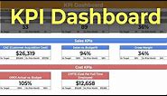 How To Create a KPI Dashboard in 10 Minutes!