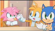 Sonic and tails use Amy as a doll