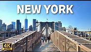 Walking the Brooklyn Bridge in 4K | Exploring New York Landmark