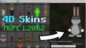 4D/5D Skin Pack for Minecraft PE 1.20.62 | Working on Servers | Android, iOS & PC
