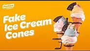 How to Create Fake Ice Cream Cones That Look Real! DIY Realistic Food Props