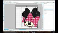 Pin The Bow On Minnie Mouse using Silhouette Cameo Tutorial