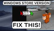 ROBLOX Windows Store Version: Fix Mouse leaving screen Bug