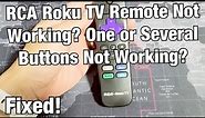 RCA Roku TV Remote: One or Several Buttons Not Working? Ghosting Issues? FIXED!