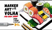 How to draw SUSHI