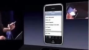 Steve Jobs iPhone demonstration at MacWorld (2007)