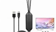 ECDREAM USB C to RCA Cable Adapter, 6Ft Type-C to RCA Cable with USB A(Charging),USB C Male to 3 RCA Male for TV