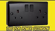 how to use double socket for power extension