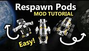 Custom Respawn Pods: EASY & AWESOME! Space Engineers Tutorial