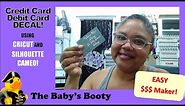EASY Debit Card Credit Card Skin Decals using ECO Solvent with Cricut AND Silhouette Cameo!