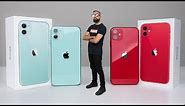 iPhone 11 UNBOXING Green vs Red