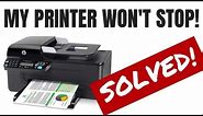 My Printer Won't Stop Printing! How to clear the memory on your HP All In One printer