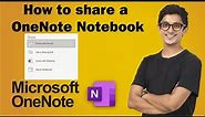 How to share a OneNote Notebook | Microsoft OneNote | OneNote Notebook | OneNote Basics | Tutorial