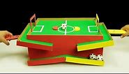 How to Make Football Table Game From Cardboard at Home