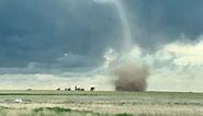 Tall Tornado Forming in Wiley, Colorado