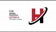 Letter H Logo Tutorial Adobe Illustrator
