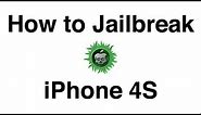 How to Jailbreak iPhone 4S Untethered With Absinthe