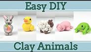 Easy Clay Animals for Beginners #2│5 in 1 Polymer Clay Tutorial