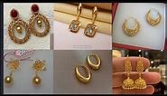 latest gold earrings design/lightweight gold earring with price/gold earrings design/simple earrings