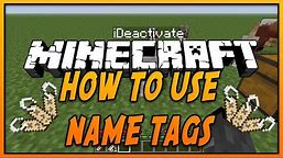 ✔ How To Use Name Tags in Minecraft