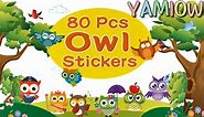 80pcs Cute Cartoon Owl Stickers for Kids