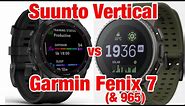Suunto Vertical vs Garmin Fenix 7 (& FR 965) - Can Suunto Keep Up?