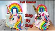 Rainbow Unicorn Birthday Cake | How To Make A Unicorn Cake | Unicorn Cake With Rainbow