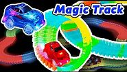 Magic Track Starter Set and Car Tricks (Neon Glow race track and light up cars)