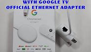 Google Chromecast with Google TV official Ethernet Adapter