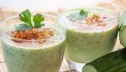 Chilled Cucumber Soup Recipe with Coconut Milk - Cold Cucumber Soup