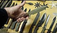 Fixed blade knife collection