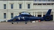SAS Special Forces helicopter lands in Wellington Barracks London