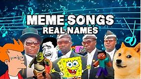 100 Meme Songs With Their Real Names