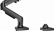KOORUI Single Monitor Mount, Vertical, Swivel, Adjustable Gas Spring Monitor Arm Fits 17-32inch, 4.4-19.8lbs Monitor, Monitor Stand for Desk with Clamp/Grommet Mounting Base