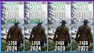 RTX 4070 SUPER vs RTX 4070 TI SUPER vs RTX 3090 vs RTX 3090 TI - Test in 20 Games