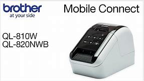 Connect your Brother QL810W to a mobile device