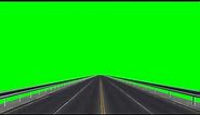 driving a Road / Highway - free green screen - free use