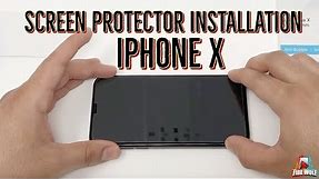 How to put on Tempered Glass Screen Protector for iPhone X Easy