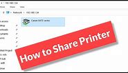 How to Share Printer on Windows 11