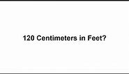 120 cm in feet? How to Convert 120 Centimeters(cm) in Feet?