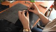 Making leather gloves by Evelyn Toomistu
