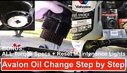 10 min Oil Change Avalon Toyota How To video - Detailed! Up close! Step by Step 4K All Torque Specs