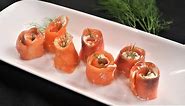 Low Carb/Keto Smoked Salmon Rolls - Easy Appetizer or Side