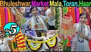 Bhuleshwar Market Mala,Haar,Toran Wholesale Market Mumbai Only Rs 5 | GANPATI DECORATION MARKET