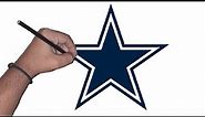 How to draw the logo of Dallas Cowboys